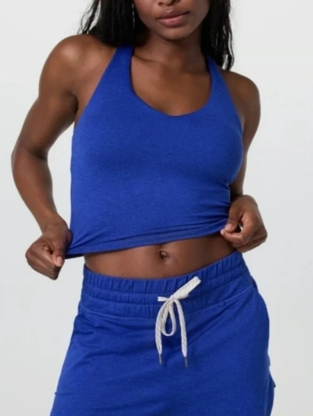 Vuori Halo Performance Crop Top Tank 2.0 Copenhagen NWT Racerback HTF PRICE FIRM - Picture 2 of 9